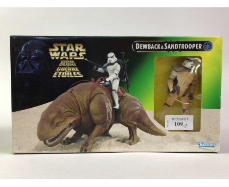 STAR WARS, TWO KENNER (1997) SETS comprising Dewback &amp; Stormtrooper and Jabba the Hutt &amp; Han Solo, boxed