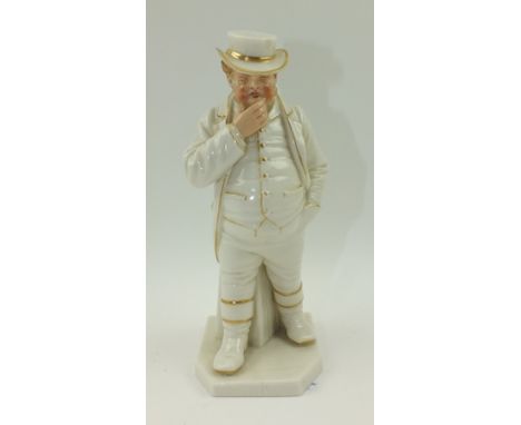 A ROYAL WORCESTER PORCELAIN "JOHN BULL" FIGURE, factory back stamp to base, 17cm high 