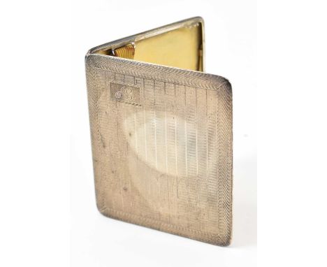 MH MEYER LTD; a George V hallmarked silver cigarette case, Birmingham 1931, approx 4.28ozt/133g.