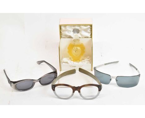 CHRISTIAN DIOR; a boxed pair of sunglasses, a pair of Gucci sunglasses, a pair of Tokyosnap spectacles, cased, and a boxed Ni