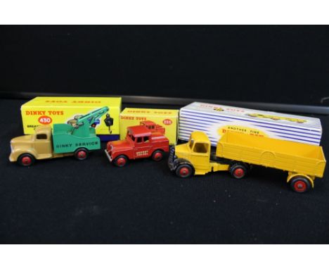 DINKY TOYS - a collection of 3 boxed Dinky die cast toy vehicles to include a 255 Mersey Tunnel Police Van (model in good con