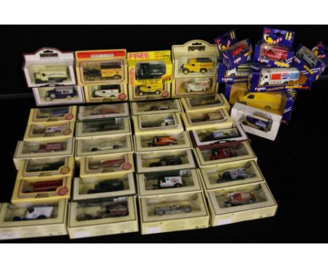 DIE CAST MODEL VEHICLES - a collection of 39 boxed die cast models of cars and trucks to include 32 x Lledo (Days Gone, Day's