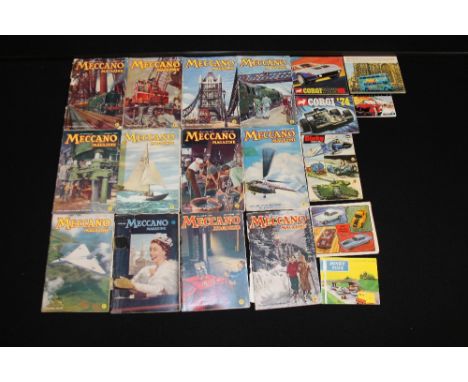 VINTAGE CATALOGUES - an assortment of vintage toy catalogues to include 3 Corgi from '70, '74 (3rd missing front cover and a 