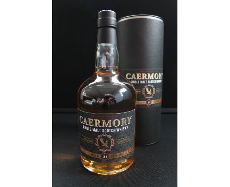 WHISKY - a bottle of Caermory Single Malt Scotch Whisky, 21 years aged, 48.2% vol 70cl.