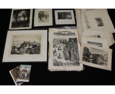 ENGRAVINGS - LONDON ILLUSTRATED NEWS - several editions of the London Illustrated News 1850s - 1870s.  To include 21 German l