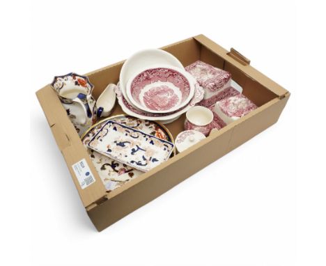 Masons Ironstone Vista pattern tableware including serving dishes, bowl etc, together with further Masons Mandarin and Mandal
