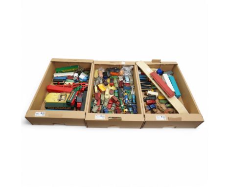 Collection of die cast model vehicles including Burago Jaguar 'E', Corgi, Dinky, Matchbox etc