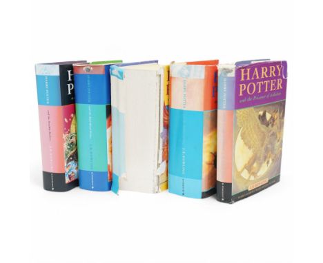 Five Harry Potter first edition books