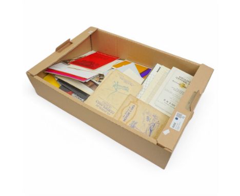 Quantity of cigarette cards, loose and in albums, theatre programmes etc
