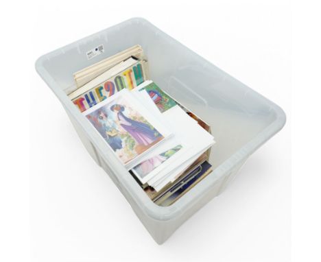 Quantity of art reference books and a selection of greetings cards by Vivien Fulford (York Contemporary)