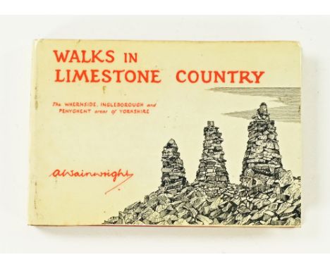 Wainwright Alfred, Walks In Limestone Country, published in 1970 by Westmorland Gazette, first edition, signed.