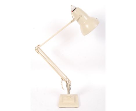 A vintage pre war Herbert Terry 1227 Anglepoise table / desk lamp in original cream painted finish. Features a solid cast two