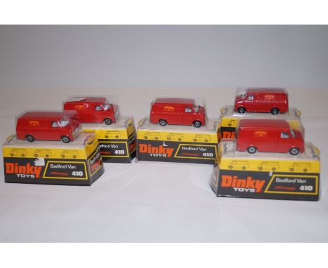 Old early shop stock bedford van 5 models dinky speedwheels 410