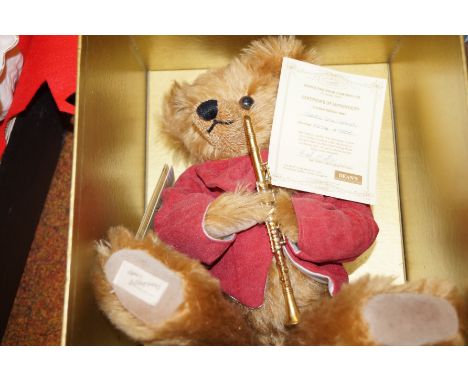 Deans Bear - Claude the Clarinet with COA