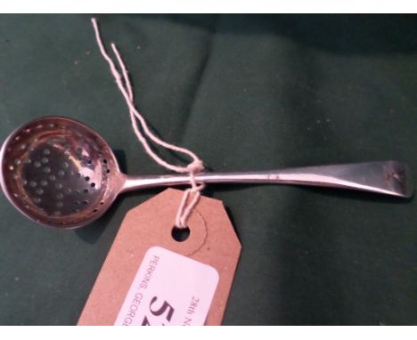 George III silver strainer ladle c. 1799