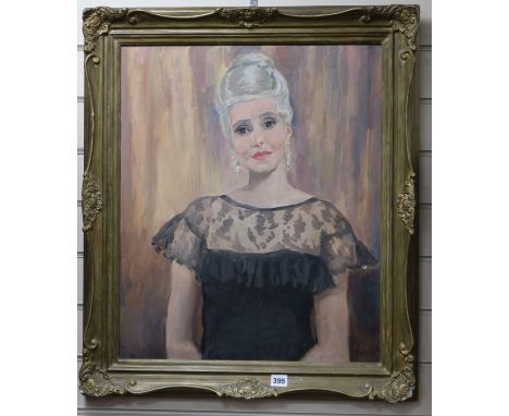 David Ghilchik ROI, oil on canvas, Portrait of J. Kazanzi, inscribed and dated 1970 verso, 60 x 50cm