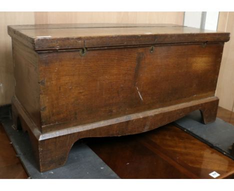An early 19th century oak trunk W.107cm