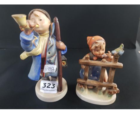 2 VINTAGE HUMMEL FIGURES 