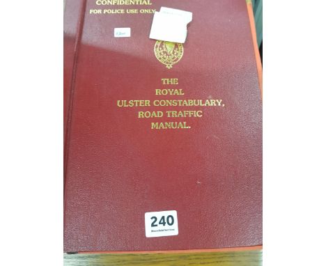 RUC / ROYAL ULSTER CONSTABULARY TRAFFIC MANUAL 