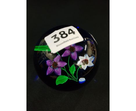 RARE CAITHNESS WHITE FRIARS LIMITED EDITION PAPERWEIGHT FLORAL SPLENDOUR NO.49 OF 50 