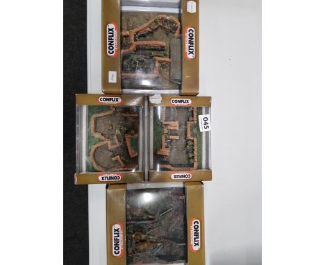 4 X CONFLIX BY BACHMANN MODEL SCENES - WORLD WAR 1 