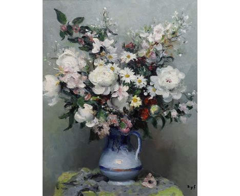 § § Marcel Dyf (French, 1899-1985) 'Fleurs Pivcines'oil on canvassigned72 x 58cmOil on original canvas in good honest untouch