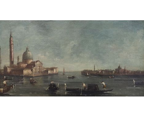 After Francesco Guardi (Italian, 1712-1793) Views of Veniceoil on canvas, a pair24 x 44.5cmBoth oils on original canvas, in h