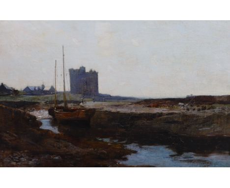 James Campbell Noble R.S.A. (1846-1913) 'Fading Light'oil on canvassigned and indistinctly dated29 x 44cmOil on original canv