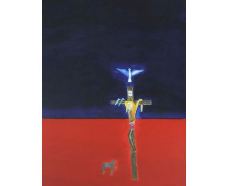 § § Craigie Aitchison CBE, RA (1926-2009) Crucifixion 2001screenprintprinted and published by Advanced Graphics, London 2001,