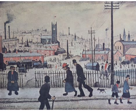 § § Lawrence Stephen Lowry R.A.(1887-1976) View of a Townlithographsigned in pencil, from the edition of 850, printed by Bolt