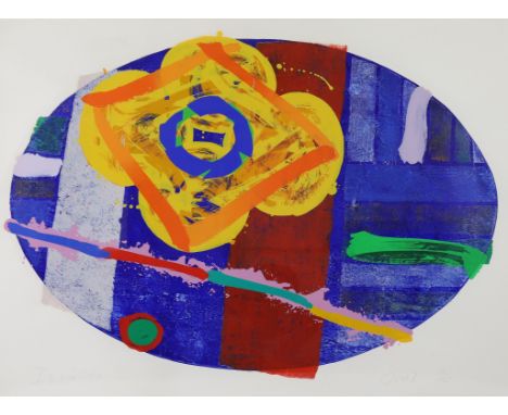 § § Albert Irvin OBE, RA (British 1922-2015) 'Oval I'screenprintsigned in pencil and dated 2000, 12/125115 x 158cmFramed with