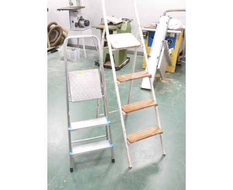 Vintage alloy step ladders and low alloy step ladders 