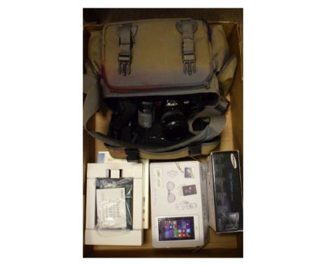 Cameras - Minolta Dynax 7000i with zoom lens, carry case, Samsung NV24HD digital camera etc   Condition: 