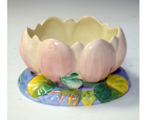 Newport pottery Clarice Cliff Lily design crocus bowl   Condition: 