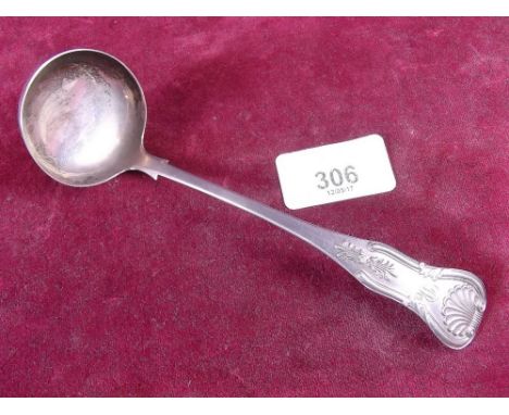 A small silver ladle Edinburgh 1809