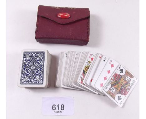 A set of Let Us Play miniature playing cards