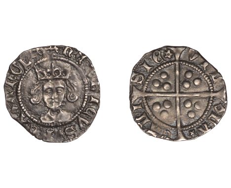 Henry VI (First reign, 1422-1461), Rosette-Mascle issue, Penny, Calais, mm. cross III on obv. only, 0.92g/9h (Whitton 7ff; N 