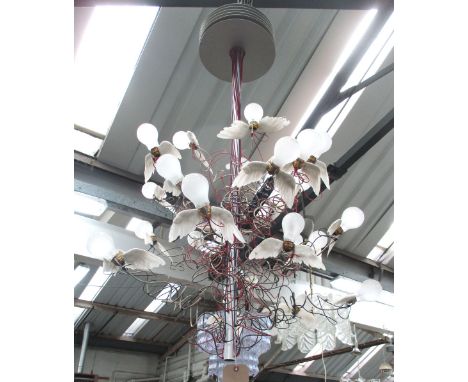 BERDIE CHANDELIER, by  Ingo Maurer, 137cm H.
