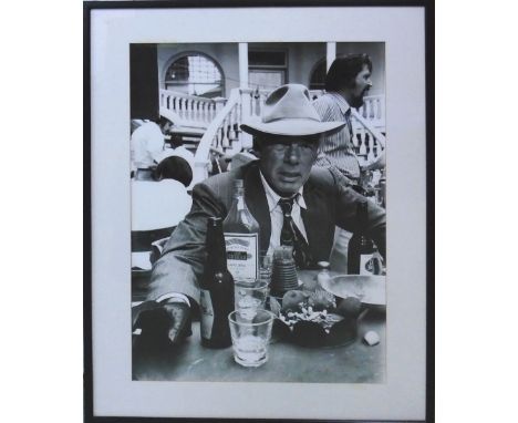 TERRY O'NEIL, 'Lee Marvin', silver gelatin print, signed lower right, 76cm x 51cm, framed and glazed. (Subject to ARR - pleas