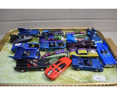 COLLECTION OF CORGI TOY CARS, PRINCIPALLY BATMAN