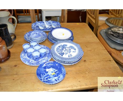 A collection of various Copeland Spode "Italian" pattern and other blue and white china 