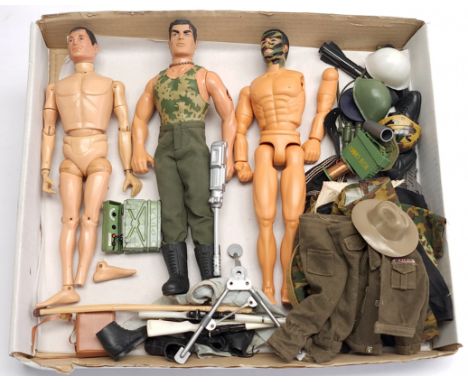 Palitoy/Hasbro Action Man vintage/modern, unboxed group to include undressed painted head vintage figure (1 foot detached) 2 