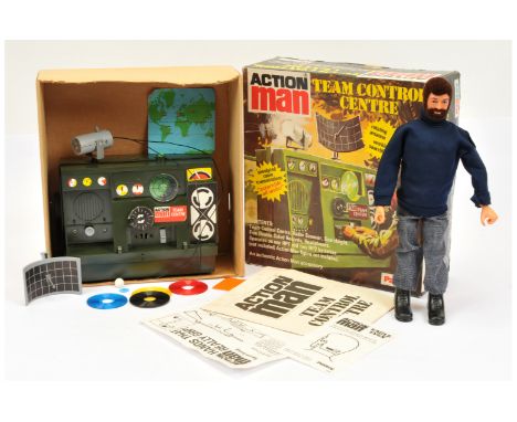 Palitoy Action Man Vintage pair (1) Team Control Centre 34733 - includes searchlight, headphones, 5 x double sided records, a