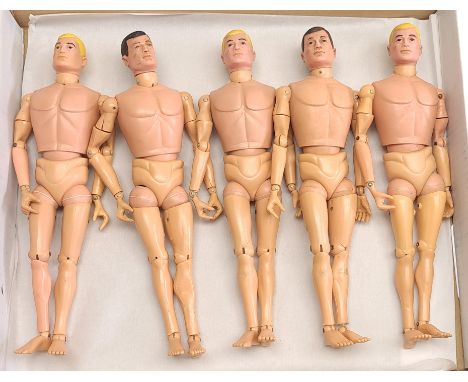 Palitoy Action Man vintage painted head figures/loose/undressed, a group which appear to be generally Fair Plus (some discolo