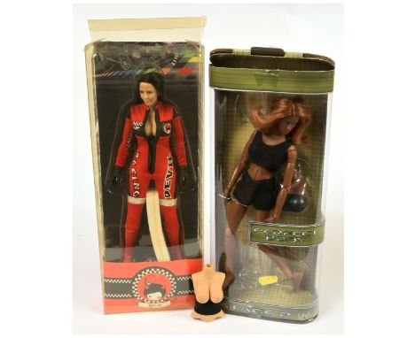 BBI and Play Toy female figures, 1:6 scale with additional unboxed body part, Near Mint to Mint, within Good Plus packaging. 