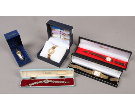 Five boxed ladies and gents wristwatches including Ingersoll, Rotary, Sekonda etc.