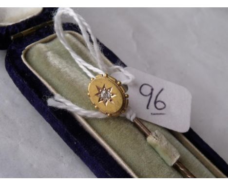 15ct gold boxed stick pin      
