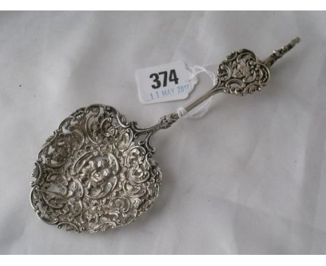 Continental cast spoon import mark Lon 1893 50g   
