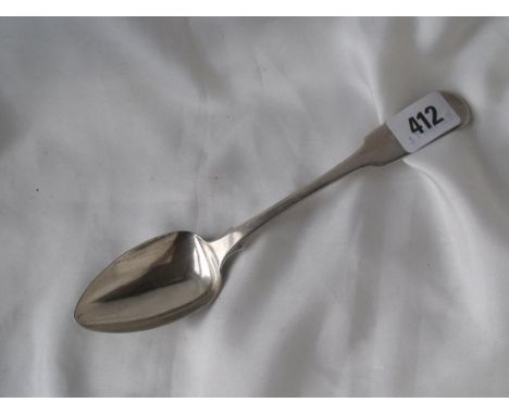 Exeter – Georgian fiddle pattern table spoon 1817 by  GT 50g        