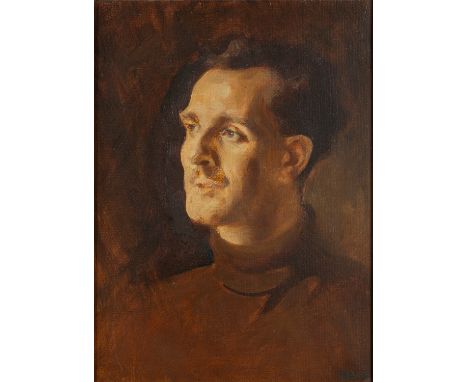 *Gladys Marguerite Baker (British, 1889-1959) -Portrait of Ronald Hammond Garner (the artist's nephew) -Oil on canvas -50 x 3